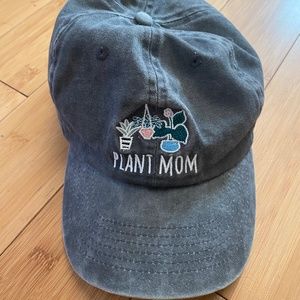 Embroidered Plant Mom Distressed blue/denim Baseball Dad Women’s Hat
